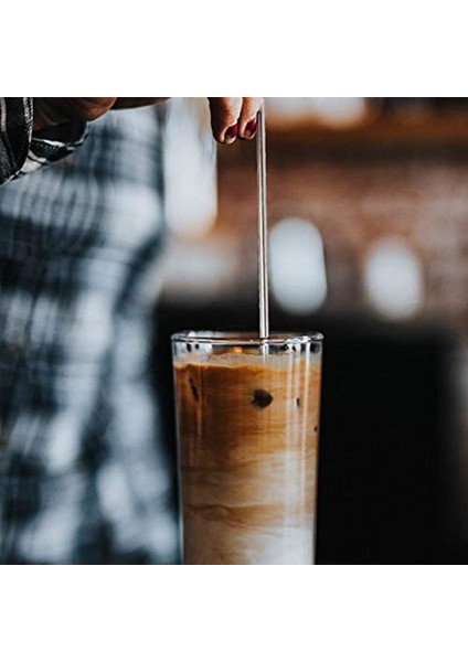 10 Adet Yeniden Kullanılabilir Swizzle Çubuklar Kahve Karıştırıcılar Içecek Karıştırma Çubukları Kokteyl Swizzle Çubukları Gümüş Düz Çubuk Blender (Yurt Dışından) modelleri