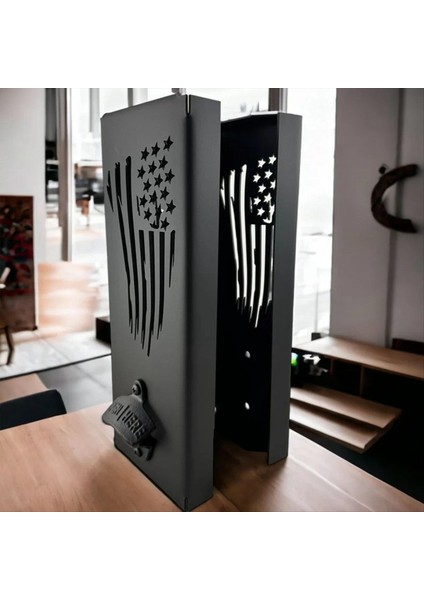 Şişe Açıcı ile Soğutucu Tutucu Duvara Monte Edilmiş Can Soğutucu Tutucusu 1 Can Soğutucu Tutucusunda 30 x 9 x 9cm (Yurt Dışından) indirimleri