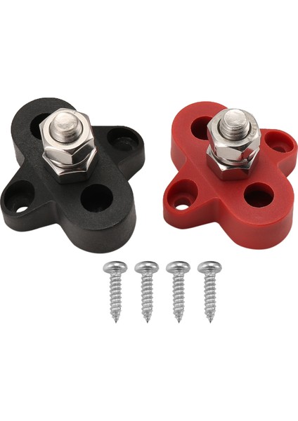 2pcs 5/16 Inç Dc 48V Busbar Güç Terminal Bloğu M8 Rv Gemi Teknesi Için Pozitif Negatif Güç Dağıtım Sapı (Yurt Dışından)