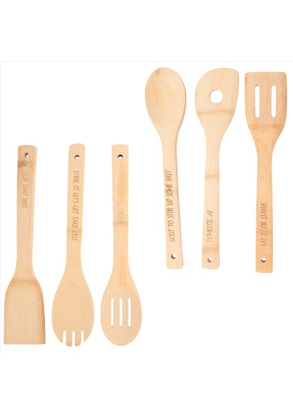 Komik Ahşap Kaşık Seti 6pcs Ahşap Yemek Kaşları Komik Sayılar ile Oyulmuş Ahşap Kahve Kaşık B (Yurt Dışından) fiyatları