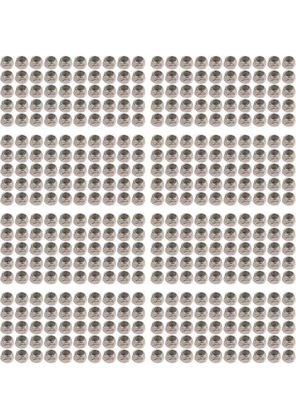 400PCS M2 Çinko Kaplı Kendi Kendine Kilitlenen Naylon Ek Altı Kilidi Fındık (Yurt Dışından)