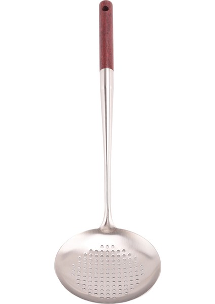 2x Wok Spatula ve Ladle Skimmer Ladle Aracı Seti Wok Için 17INCHES Spatula 304 Paslanmaz Çelik Wok Spatula (Yurt Dışından)