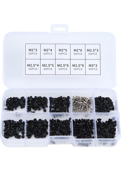 500PCS Paslanmaz Çelik Dizüstü Bilgisayar Vidaları Kit M2 M2 5 M3 Ibm Hp Mac Dell Lenovo Samsung Sony Toshiba Gateway Lg (Yurt Dışından)