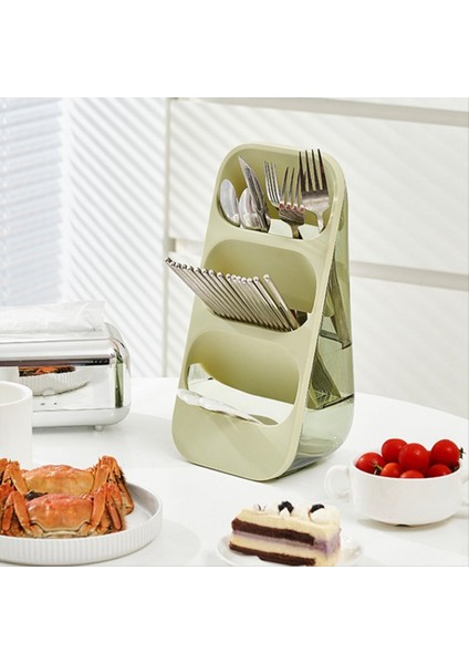 Mutfak ve Gümüş Eşyalar Için Çok Fonksiyonlu Mutfak Depolama Rafı Çatallar Kaşıklar Bıçaklar Peçeteler Beyaz (Yurt Dışından) modelleri