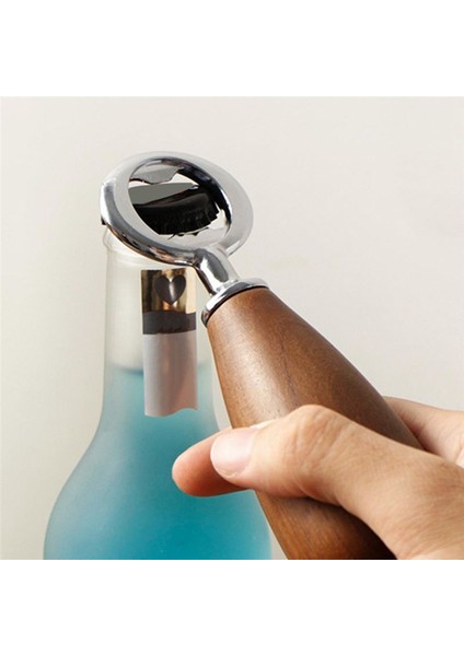 Şişe Açıcı Ahşap Tutamak Içecek Kapağı Kapak Bira Şişe Açıcı Taşıması Kolay Fırlatıcı Mutfak Gadget Aletleri (Yurt Dışından) indirimleri
