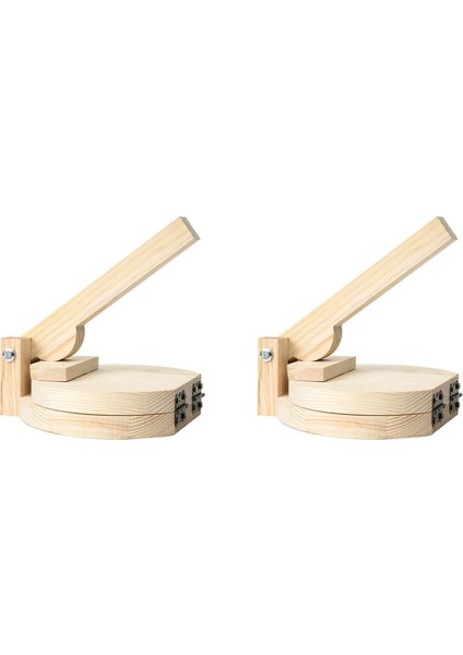 2x Ahşap Tortilla Press Dumpling Cilt Maker Presser Chapati Roti Taco Morn Maker Pressing Mutfak Gadget Aksesuarları (Yurt Dışından)