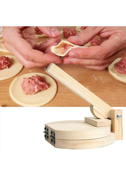 2x Ahşap Tortilla Press Dumpling Cilt Maker Presser Chapati Roti Taco Morn Maker Pressing Mutfak Gadget Aksesuarları (Yurt Dışından) fiyatları