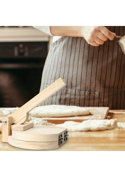 2x Ahşap Tortilla Press Dumpling Cilt Maker Presser Chapati Roti Taco Morn Maker Pressing Mutfak Gadget Aksesuarları (Yurt Dışından) modelleri