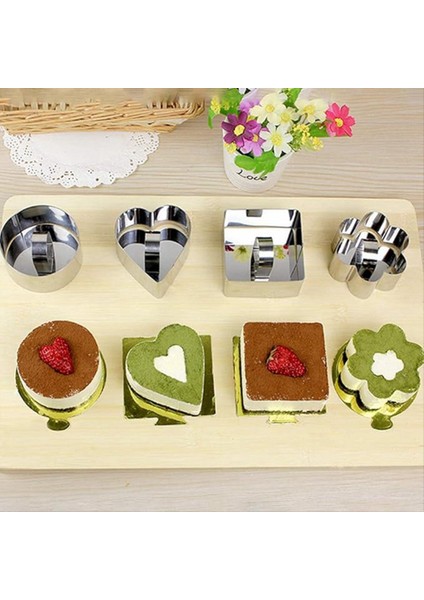 Kek Kalıp Köpük Halkaları Kek Kalıp Pişirme Halkaları Kek Halkası Itici Bisküvi ile Kek Daire Mini Kurabiye Kesiciler (Yurt Dışından) fiyatları