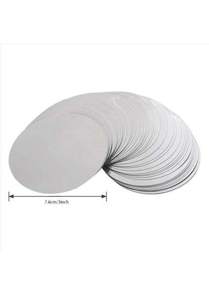 900 Pcs 3 Inç Gümüş Şarap Diskler Damgalı Damla Damlama Dökme Dökme Dökme Şarap Ince Dilim (Yurt Dışından) modelleri