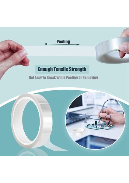 8 Rulo 20MM X33M (108FT) Htv Elektrik Bandı Şeffaf Yüksek Sıcaklık Süblimasyon Isı Dayanıklı (Yurt Dışından) modelleri