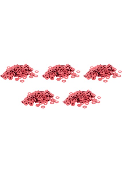 1000 Pcs 3X8X0 7mm Yalıtımlı Fiber Yalıtım Yıkayıcı Ara Aralayıcıları Kırmızı (Yurt Dışından)