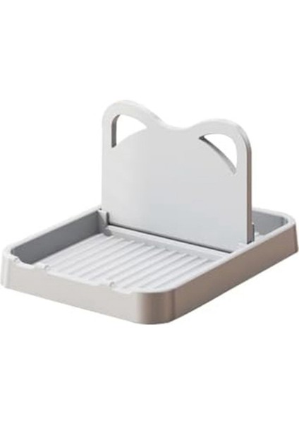 Kaşık Kapak Tutucusu Mutfak Tezgahı Için Katlanabilir Kaşık Tutucu Kaşık Gri Için Kedi Pot Kapağı Tutucu (Yurt Dışından)