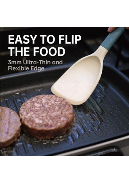 Silikon Spatula Yapışmaz Turner Balık Biftek Naylon Saplı Isıya Dayanıklı Mutfak Mekanları (10IN ve 13IN) (Yurt Dışından) fiyatları