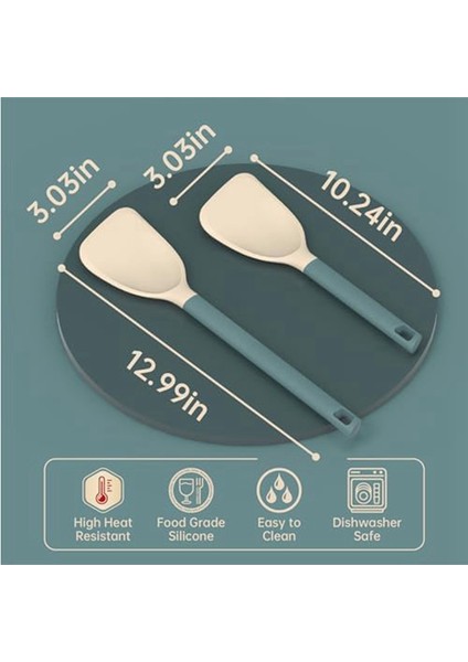 Silikon Spatula Yapışmaz Turner Balık Biftek Naylon Saplı Isıya Dayanıklı Mutfak Mekanları (10IN ve 13IN) (Yurt Dışından) modelleri