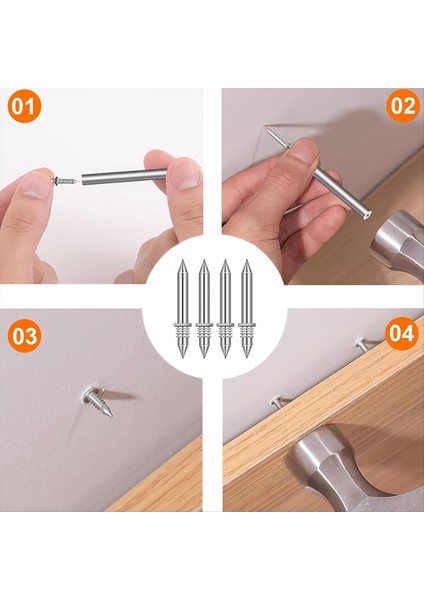 250PCS Süpürme Tahtası Çivileri Çifte Kafa Süpürme Iplik Dikişsiz Çivi Tırnaklara Özgü Kılıf Aracı ile Donatılmış (Yurt Dışından) modelleri