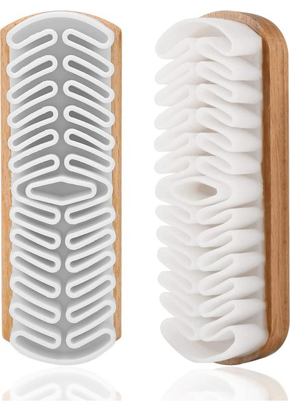 2 Adet Süet Ayakkabı Fırçası Süet Temizlik Fırçası Yumuşak Süet Silgi Katlanmış Krep Fırçaları Deri (Yurt Dışından)