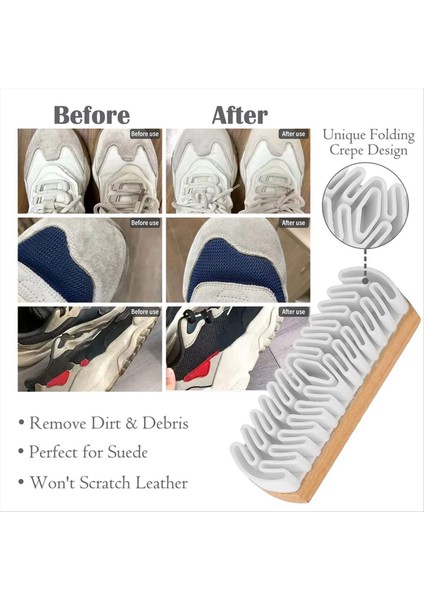 2 Adet Süet Ayakkabı Fırçası Süet Temizlik Fırçası Yumuşak Süet Silgi Katlanmış Krep Fırçaları Deri (Yurt Dışından) indirimleri