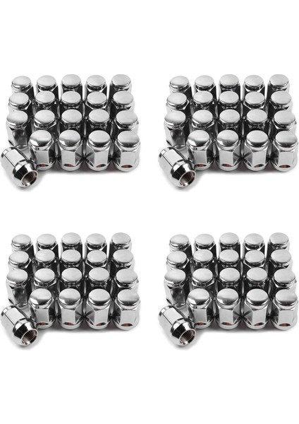 80PCS 14X1 5 Lug Nuts - 19MM Lug Somun 1 38 Inç Uzunluğunda 3/4 Inç Hex Chrome Lug Nuts 1999-2021 Için Chevy Silverado 1500 (Yurt Dışından)