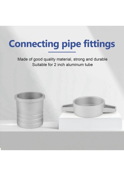 6x Su Pompaları Tespitler 2 Inç Alüminyum Boru Kauçuk Conta Pompası Konektör Borusu ile Bağlantı Anahtarı (Yurt Dışından) fiyatları