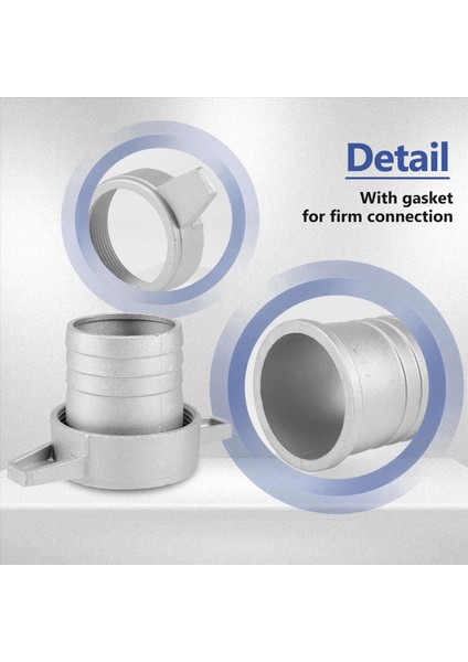 6x Su Pompaları Tespitler 2 Inç Alüminyum Boru Kauçuk Conta Pompası Konektör Borusu ile Bağlantı Anahtarı (Yurt Dışından) fırsatları