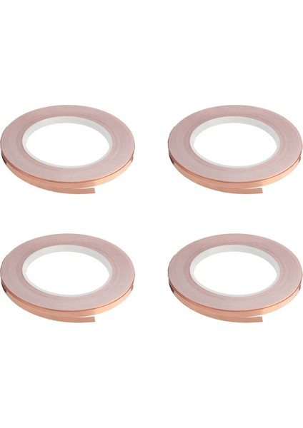 Gitar Için 4x Tek Taraflı Yapışkan Bakır Folyo Bant Kendi Kendine Yapışkanlı Koruyucu Bant Anti-Müdahale Bandı (5MMX20M) (Yurt Dışından)