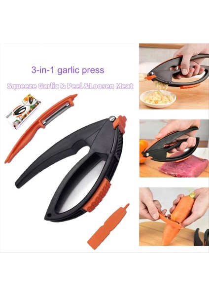 Sarımsak Pres Sarımsak Ezer Sebze ve Meyve Soyucu Et Ipi Manuel Sarımsak Poundder (Yurt Dışından) modelleri