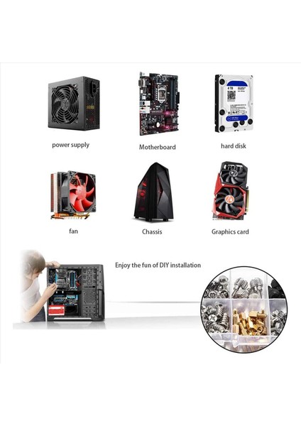 560PCS Bilgisayar Vidası Standoff Set Kiti M3 M3 5 M5 Sabit Sürücü Için Vida Bilgisayar Kılıfı Anakart Fan Güç Görüntüsü (Yurt Dışından) indirimleri