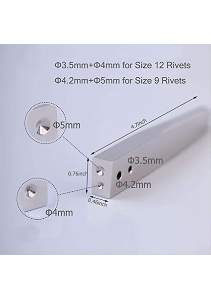 Bakır Perçinler Burrs Setter Perçin ve Haşlalar Setter 2&#39 De 2-1 Arada 9 12 Bakır Perçin Bağlantı Edeveri Takma Aracı Perçin Kurulumu (Yurt Dışından) modelleri