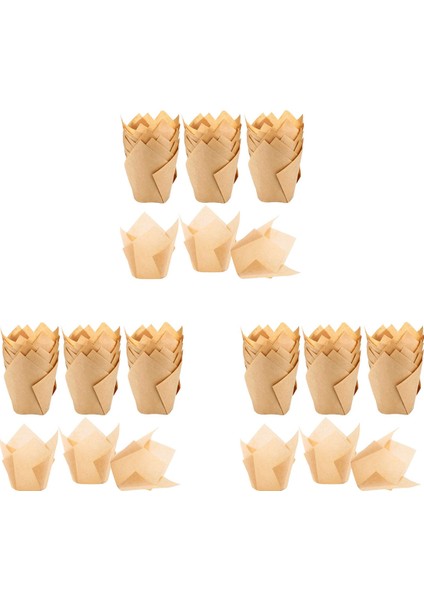 600 Adet Lale Cupcake Liner Pişirme Bardakları Kağıt Cupcake ve Muffin Pişirme Kupaları Düğün ve Doğum Günü Için (Yurt Dışından)