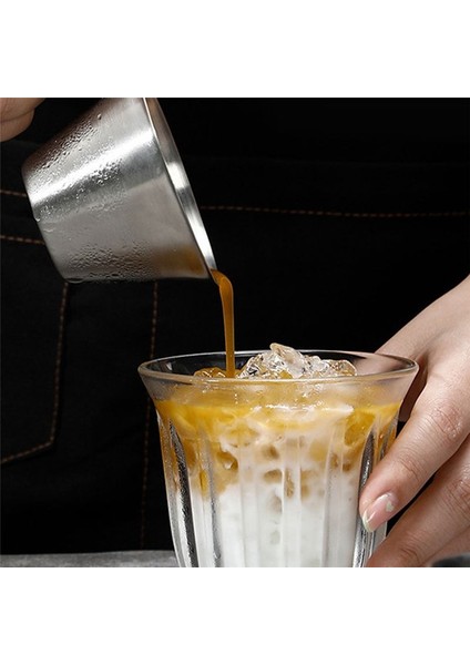 Espresso Saplı Ölçüm Kupası 2 Paket Çift Atış Espresso Bardak Paslanmaz Çelik Espresso Döküm Kupası Siyah (Yurt Dışından) indirimleri