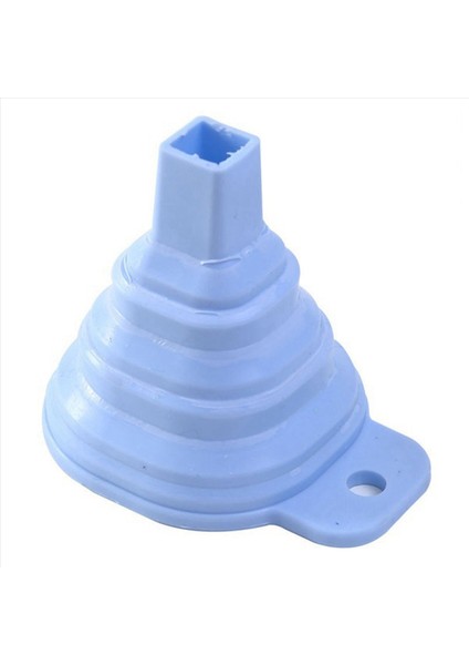 2x Yenilik Silikon Katlanır Huni Teleskopik Uzun Katlanabilir Stil Huniler Mavi (Yurt Dışından) fırsatları