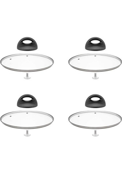 4pcs Evrensel Pot Kapağı Yedek Düğmeleri Isıya Dayanıklı Tava Kapağı Tutma Kolları (Yurt Dışından)