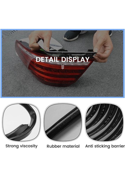 3x 15FT Butil Halat Butil Kauçuk Sızdırmazlık Bandı Rv Far Penceresi Kapı Paneli Ön Cam Için Uygundur (Yurt Dışından)