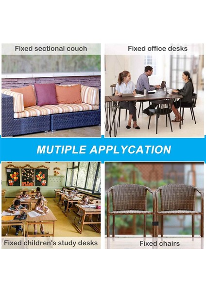 10PCS Bahçe Mobilya Klipleri Açık Kanepe Plastik Kelepçeler Hasır Sandalye Için Önleyici Rattan Mobilya Konektörleri (Yurt Dışından)