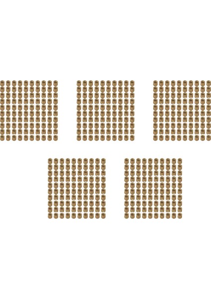 M2 x 3mm Pirinç Silindir Tırtlalı Dişli Yuvarlak Ekleme Gömülü Somun 500 Pcs (Yurt Dışından)