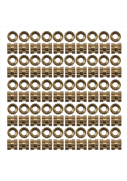 M2 x 3mm Pirinç Silindir Tırtlalı Dişli Yuvarlak Ekleme Gömülü Somun 500 Pcs (Yurt Dışından) modelleri