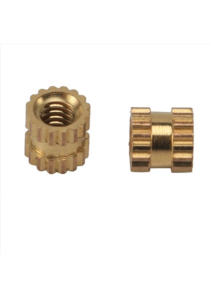 M2 x 3mm Pirinç Silindir Tırtlalı Dişli Yuvarlak Ekleme Gömülü Somun 500 Pcs (Yurt Dışından) fırsatları
