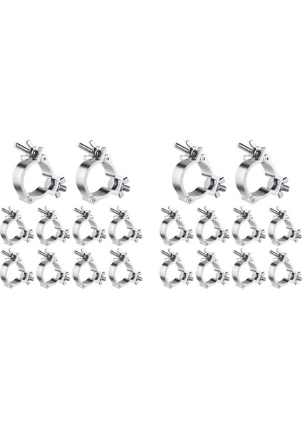 20PCS 2 Inç Kafes O Kelepçeler Alüminyum Aşamalı Işık Kelepçeleri Kafes Için 220LB LED Par Işık Kelepçeleri 48-51MM Od Tüp / Boru Için (Yurt Dışından)