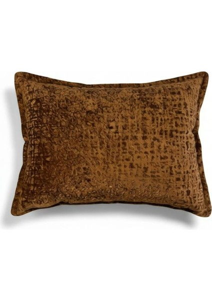 Kırlent İthal Kadife Kumaş - 35x50cm Yumuşak Dokulu Dekoratif Özel Tasarım Kırlent Kılıfı - S06