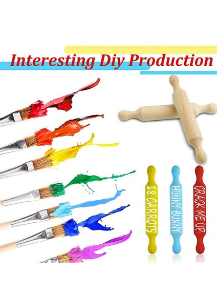 30X Ahşap Mini Yuvarlanma Pimi 6 Inç Uzunluğunda Mutfak Pişirme Pimi Küçük Ahşap Hamur Silindir Çocuklar Için Fondan Makarna (Yurt Dışından) fırsatları