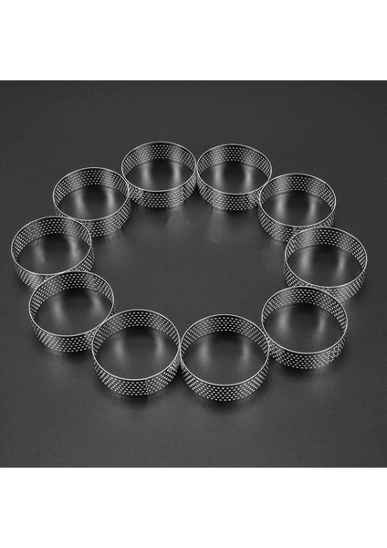 30PCS Yuvarlak Tatlı Paslanmaz Çelik Deligini Meyveli Pasta Kek Kukar Kalıp Mutfak Mutfak Pişirme Kalıp 6cm (Yurt Dışından) indirimleri