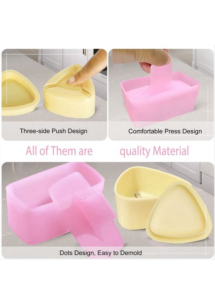 Onigiri Kalıbı 3 Paket Pirinç Kalıbı Musubi Maker Kiti Maker Press Klasik Üçgen Pirinç Top Üreticisi Suşi Kalıbı (Yurt Dışından) fiyatları