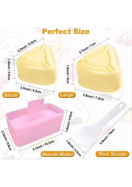 Onigiri Kalıbı 3 Paket Pirinç Kalıbı Musubi Maker Kiti Maker Press Klasik Üçgen Pirinç Top Üreticisi Suşi Kalıbı (Yurt Dışından) indirimleri