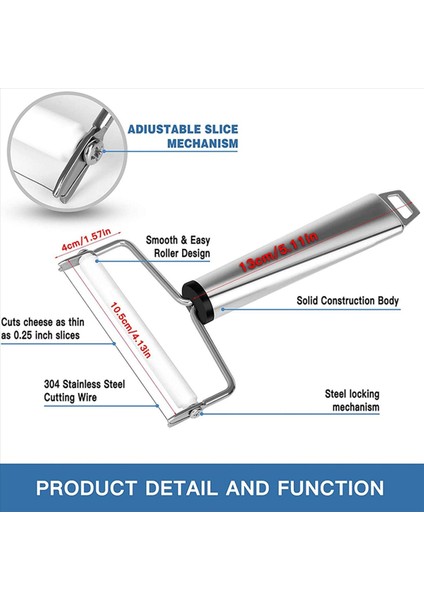 2x Ayarlanabilir Peynir Dilimleyici Peynir Dilimleyici Mozzarella Peyniri Için Peynir Dilimleri Amerikan Peyniri Isviçre Peyniri Çedar (Yurt Dışından) indirimleri