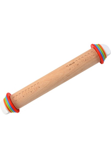 4 Ayarlanabilir Kalınlık Halkası Pişirme Için Yapışmaz Hamur Silindiri Mutfak Malzemeleri Için Pizza Silindiri (Yurt Dışından)