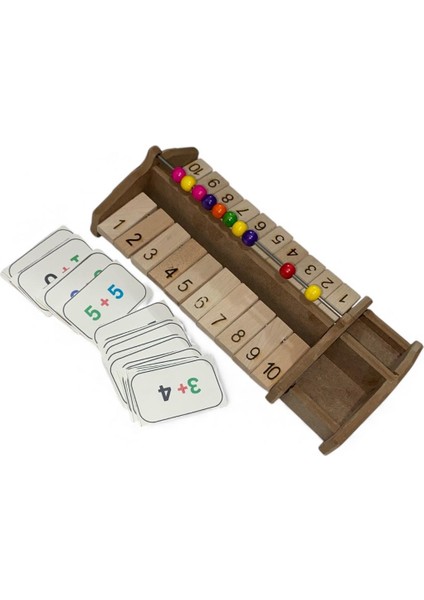 Ahşap Montessori Toplama & Çıkarma Eğitici Abaküs Seti – 1’den 10’a Matematik Öğrenme Oyuncağı fiyatları