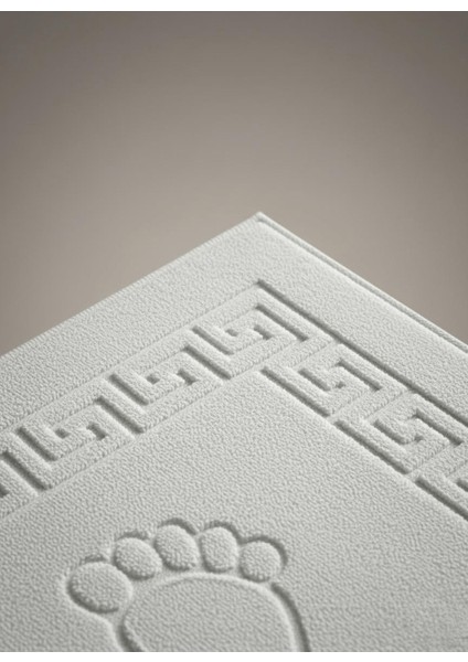 Ayak Paspası %100 Pamuk | Beyaz-Pamuklu-Yumuşak Doku-Desenli-Banyo-Tuvalet modelleri