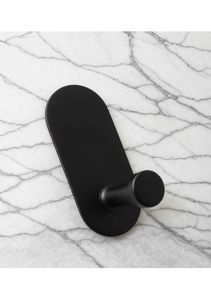 Askılık Yapışkanlı Mantar Oval Tekli Mat Siyah Pakette 4 Adet fiyatları