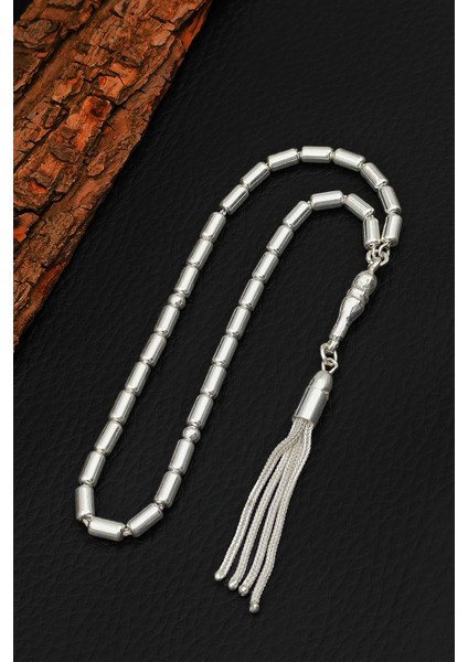 Gümüş Tesbih Kapsül Kesim Erkek Gümüş Tesbih 925 Ayar ST383 fırsatları